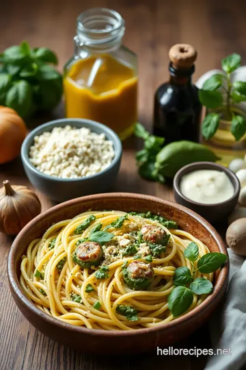 Pesto Eyeball Pasta ingredients