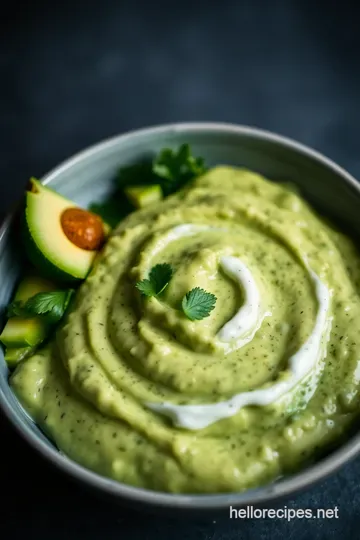 Creamy Avocado Cilantro Lime Dressing presentation