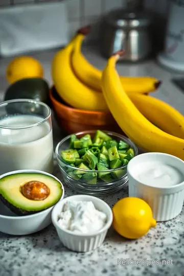 Creamy Avocado Smoothie: Your New Morning Delight ingredients