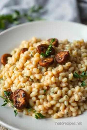 Creamy Farrotto: A Wholesome Farro Risotto presentation