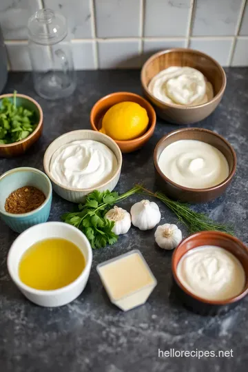 Creamy Homemade Gyro Sauce: A Taste of the Mediterranean ingredients