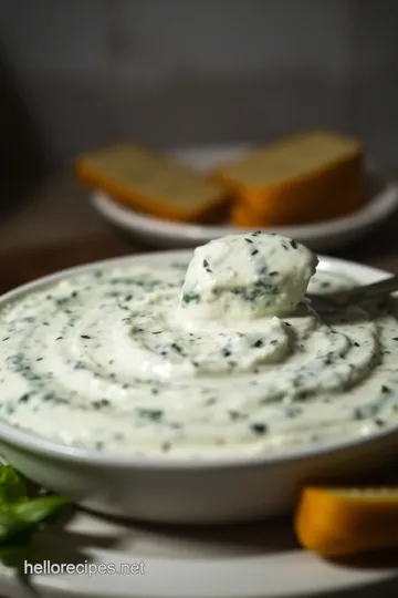 Creamy Knorr s Spinach Dip presentation