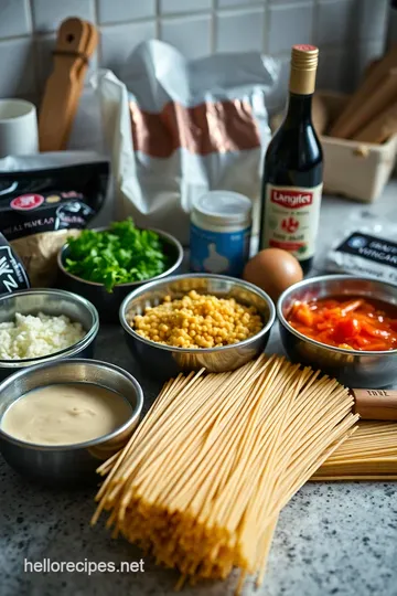 Creamy Sesame Noodles: A Taste of the Orient ingredients