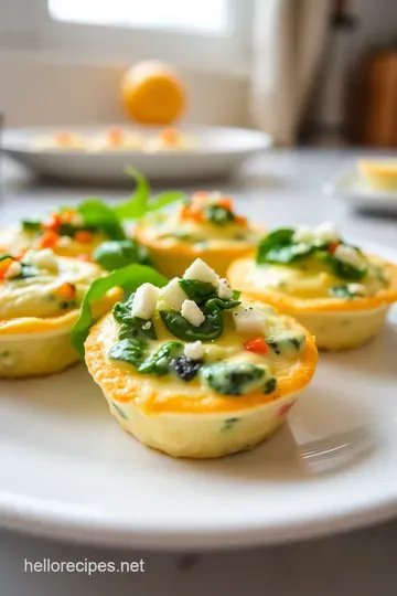 Creamy Spinach & Feta Egg Bites steps