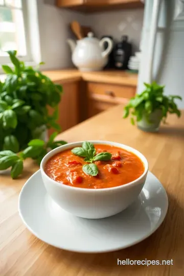 Creamy Tomato Basil Soup steps