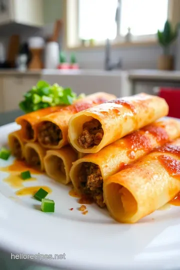 Crispy Beef Flautas with Savory Dipping Sauce steps
