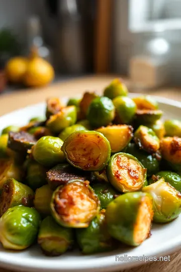 Crispy Caramelized Brussels Sprouts with Balsamic Glaze steps