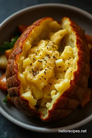 Crispy-Skinned Baked Potatoes: The Ultimate Comfort Food presentation