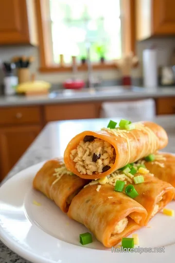 Crispy Southwest Egg Rolls with Avocado Dipping Sauce steps