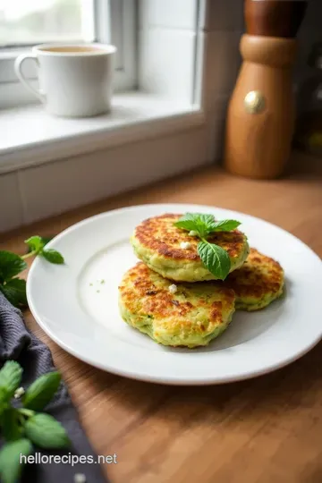 Crispy Zucchini Fritters with Feta and Mint steps