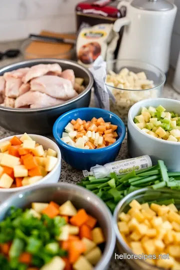 Hello Kitty Crock Pot Chicken Stew ingredients