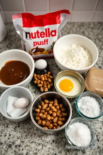 Decadent Nutella Puff Pastry Puffs ingredients