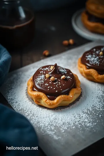 Decadent Nutella Puff Pastry Puffs presentation