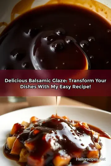 Delicious Balsamic Glaze: Transform Your Dishes with My Easy Recipe!