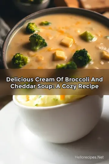Delicious Cream of Broccoli and Cheddar Soup: A Cozy Recipe