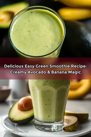 Delicious Easy Green Smoothie Recipe: Creamy Avocado &amp Banana Magic