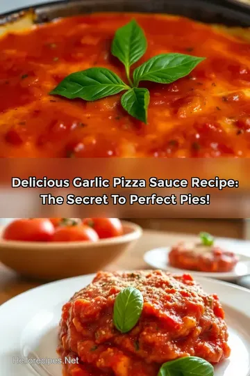 Delicious Garlic Pizza Sauce Recipe: The Secret to Perfect Pies!