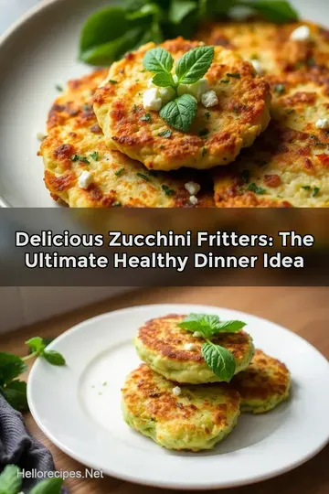 Delicious Zucchini Fritters: The Ultimate Healthy Dinner Idea
