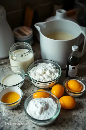 Delightful Homemade Vanilla Ice Cream ingredients