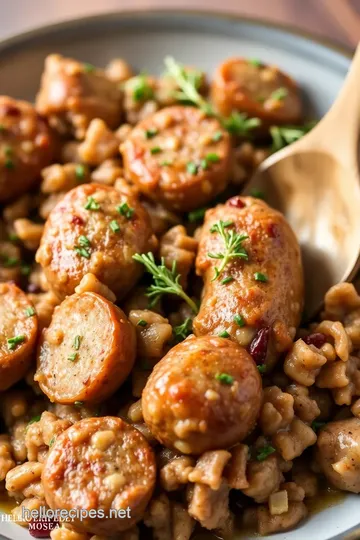 Breakfast Sausage with Fresh Thyme presentation