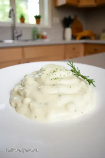 Creamy Garlic Herb Sauce steps