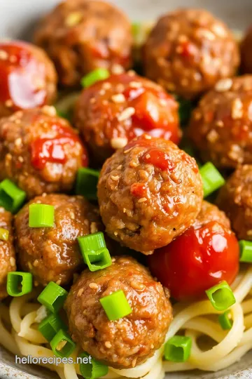 Firecracker Meatballs presentation