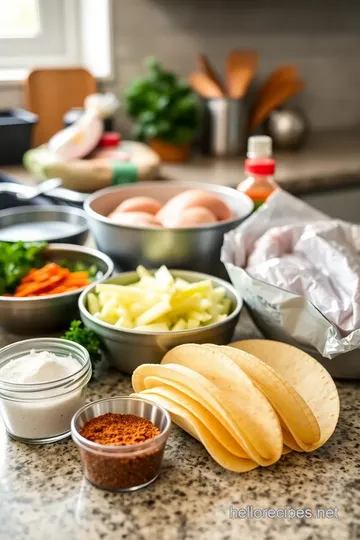 Flavor-Packed Southwest Chicken Tacos ingredients