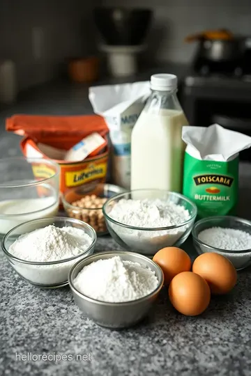 Fluffy Classic Buttermilk Waffles: The Perfect Weekend Treat ingredients