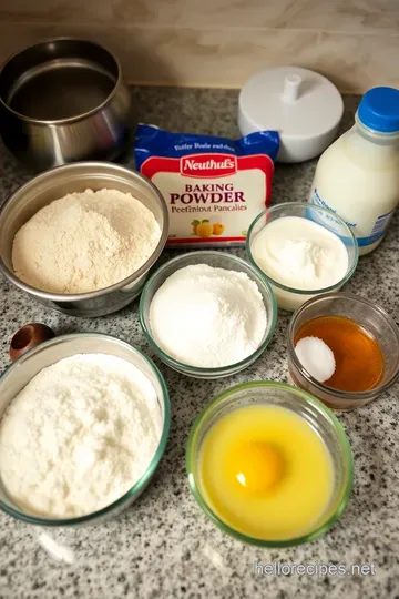 Fluffy Homemade Pancakes ingredients
