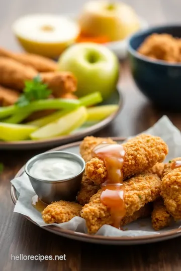 Apple and Honey-Glazed Chicken Tenders presentation