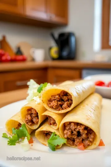 Delicious Beef Flautas steps