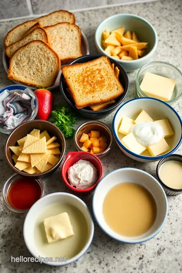 Gourmet Grilled Cheese: A Love Letter to Comfort Food ingredients