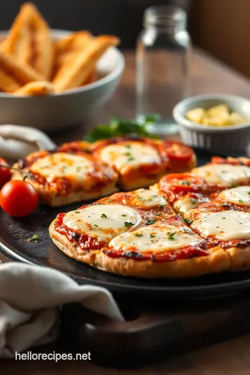 Grilled Cheese Pizza Delight presentation