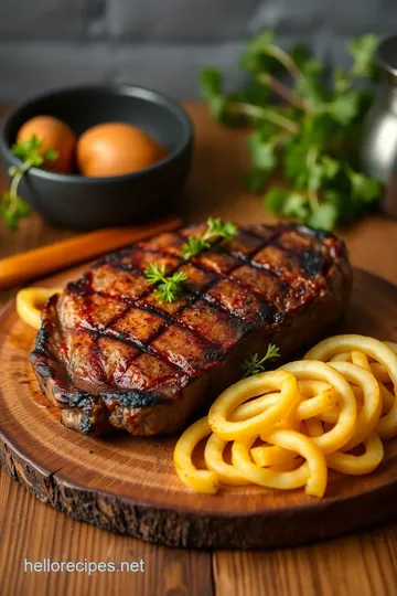 Juicy Grilled Ribeye Steak Recipe presentation