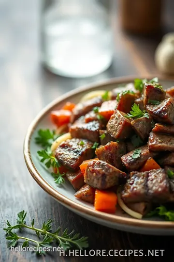 Grilled Thai Beef Salad with Fresh Herbs presentation