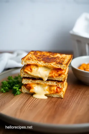 Grilled Cheese Buffalo Chicken Delight steps