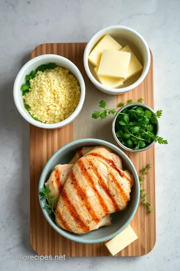 Delicious Grilled Chicken with Herbs ingredients