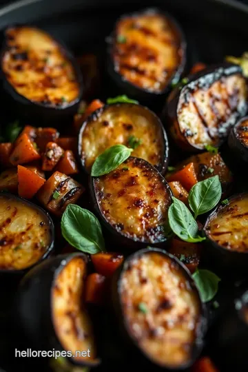 Grilled Eggplant: A Flavorful Plant-Based Delight presentation