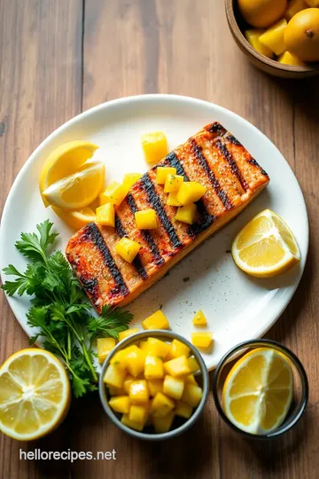 Grilled Salmon with Tropical Mango Salsa ingredients