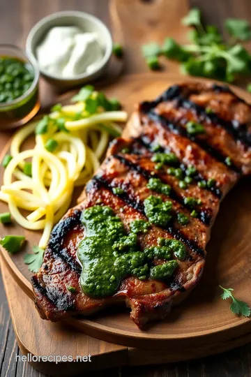 Grilled Steak with Zesty Chimichurri Sauce ingredients