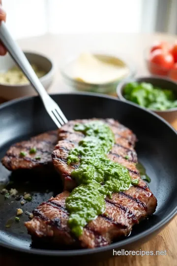 Grilled Steak with Zesty Chimichurri Sauce steps