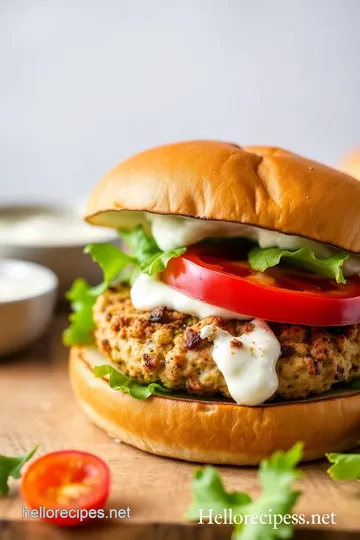 Delicious Grilled Turkey Burger Recipe presentation