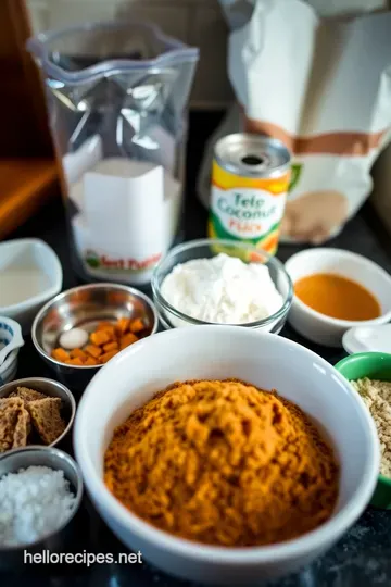 Heavenly Vegan Pumpkin Pie with Spiced Coconut Whip ingredients