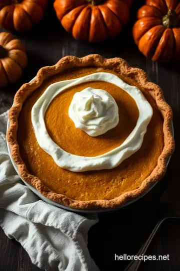 Heavenly Vegan Pumpkin Pie with Spiced Coconut Whip presentation