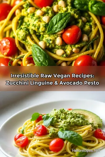 Irresistible Raw Vegan Recipes: Zucchini Linguine & Avocado Pesto