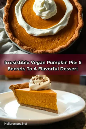 Irresistible Vegan Pumpkin Pie: 5 Secrets to a Flavorful Dessert