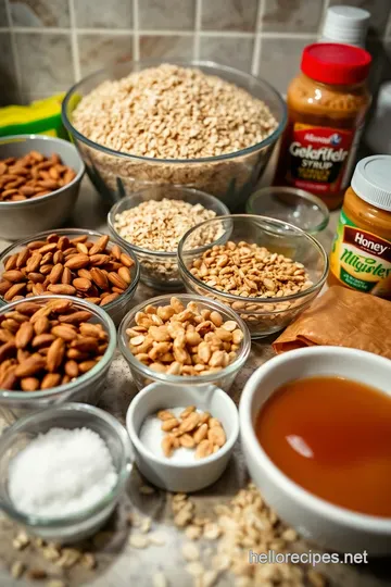Irresistibly Chewy Homemade Granola Bars ingredients