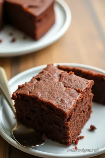 Vegan Chocolate Cake presentation