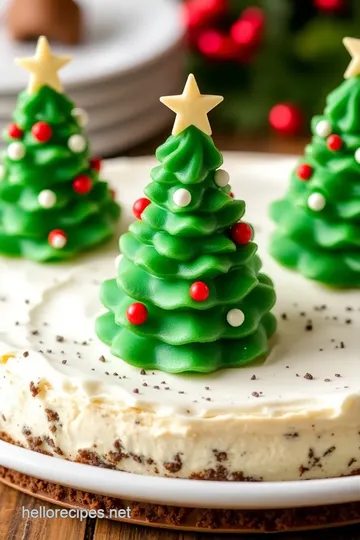 Little Debbie Christmas Tree Cheesecake presentation