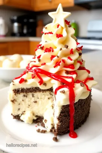 Little Debbie Christmas Tree Cheesecake steps